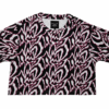 Black & Burgundy Printed Crop Top & Shorts