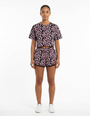 Gemini_Generated_Image_dzw8jhdzw8jhdzw8 Black & Burgundy Printed Crop Top & Shorts