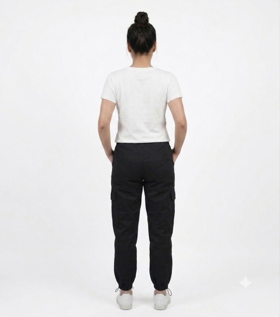 Black Cargo Pants for Women