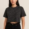 Shadow Stripe Crop Top