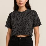 Shadow Stripe Crop Top