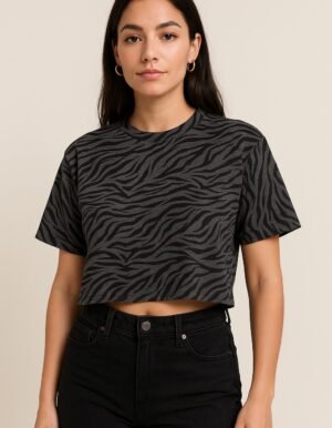 crop160926-021 Shadow Stripe Crop Top