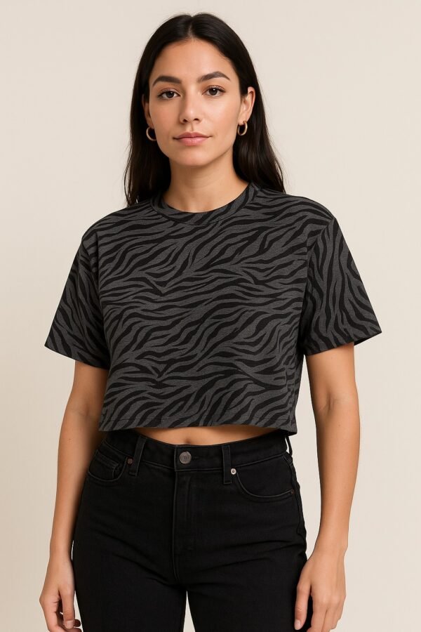 crop160926-021 Shadow Stripe Crop Top